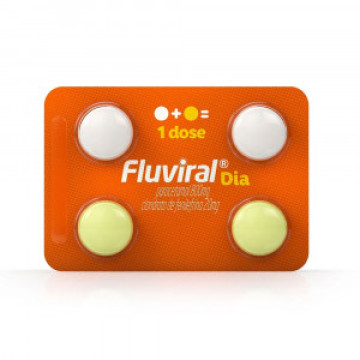Fluviral Dia 800mg/20mg c/ 4 Comprimidos