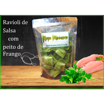 Ravioli de Cheiro Verde com Recheio Frango  Congelado
