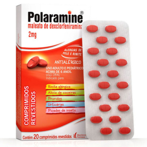 Polaramine 2mg c/ 20 Comprimidos