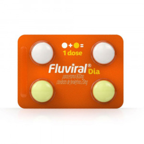 Fluviral Dia 800mg/20mg c/ 4 Comprimidos