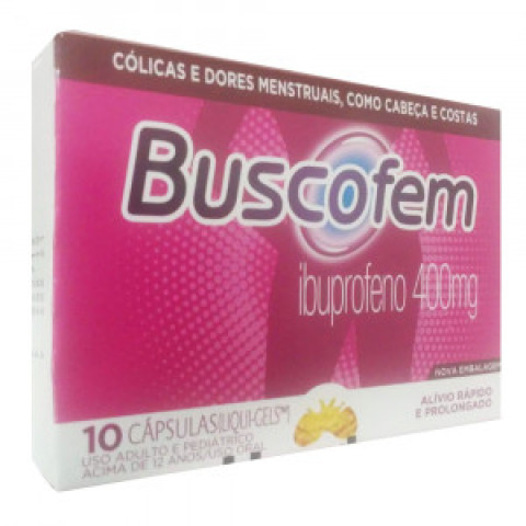 Buscofem 400mg c/ 10 Cápsulas Líquidas