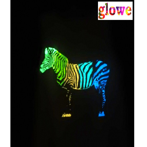 camisata zebra fosforescente glowe brilha no escuro