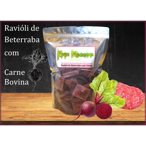 Ravioli de Beterraba com Carne Congelado